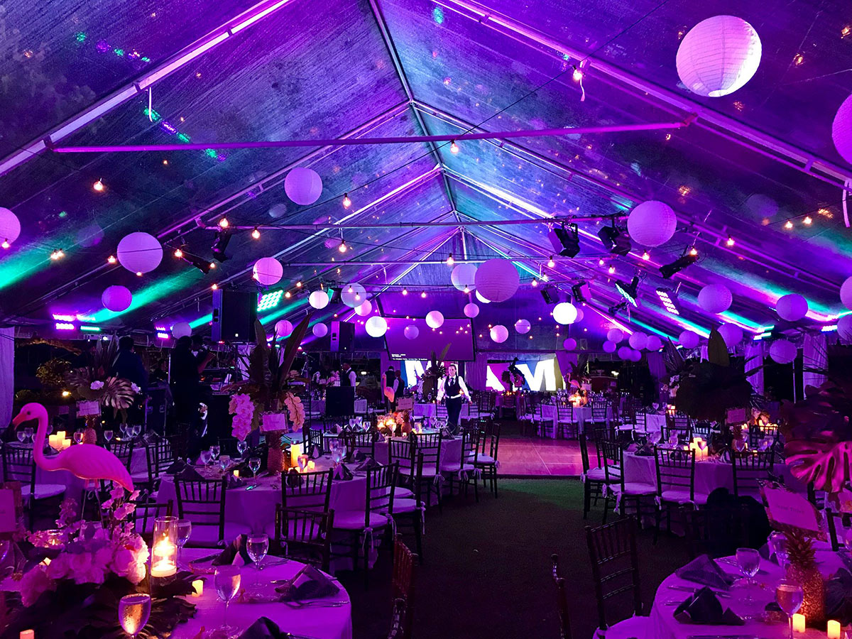 Lighting In A Marquee Sussex